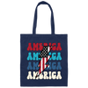 America, Flash America, American Flag, July 4th Canvas Tote Bag
