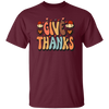 Give Thanks, Thanksgiving's Day, Thankful Design Unisex T-Shirt