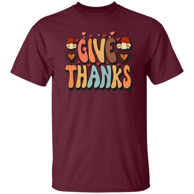 Give Thanks, Thanksgiving's Day, Thankful Design Unisex T-Shirt