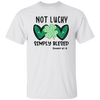 Not Lucky, Simply Blessed, St. Patrick, Saint Patrick, Glitter Green Heart Unisex T-Shirt