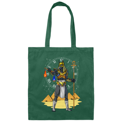 Anubis Egyptian, God Of The Afterlife Mythology, Therapy Gift Canvas Tote Bag