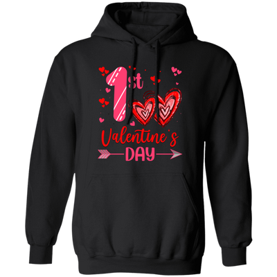 My First Valentine's Day, Valentine With You, First Love, Valentine's Day, Trendy Valentine Pullover Hoodie