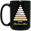 Christmas Tree, Golden Xmas Tree, Loading Xmas Tree, Merry Christmas, Trendy Chrismas Black Mug