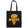 My Life Is Pizza, Pizza Lover Gift, Best Pizza, Best Food Is Pizza, My Love Canvas Tote Bag