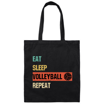 Eat Sleep Volleyball Repeat, Love Sport, Best Volleyball, Love Balls Canvas Tote Bag