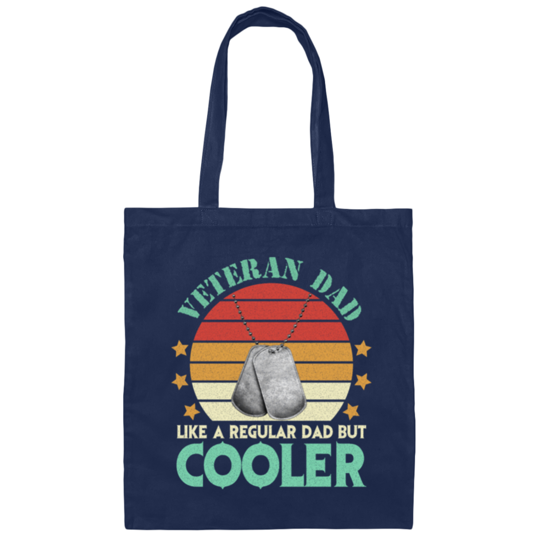 Veteran Dad Definition, Retro Dad Gift, Cooler Dad Vintage Canvas Tote Bag