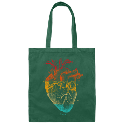 Heart Illustration From Vintage Yugoslavian Medical Lexicon Canvas Tote Bag