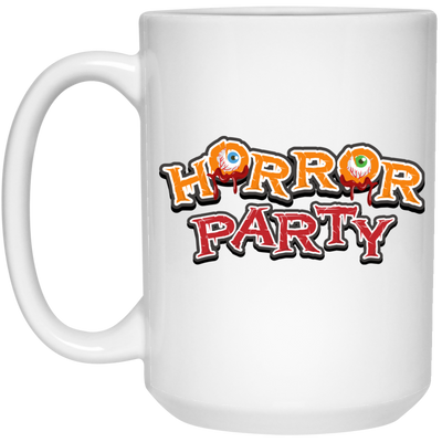 Horror Party, Horror Night, Halloween Party White Mug