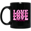 Love More, Groovy Valentine, Groovy Love, My Best Love, Valentine's Day, Trendy Valentine Black Mug