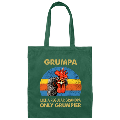 Grumpa Like A Regular Grandpa Only Grumpier Grandpa Canvas Tote Bag