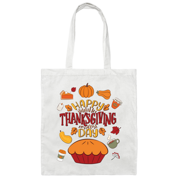 Happy Thanksgiving_s Day, Thanksgiving Iconic Canvas Tote Bag