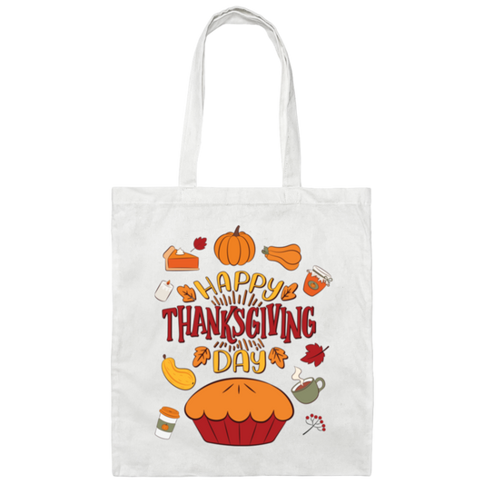 Happy Thanksgiving_s Day, Thanksgiving Iconic Canvas Tote Bag