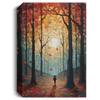 Magical Infinity Forest, Infinity Perspective, Secluded Hamlet, Lovely Abstract Canvas