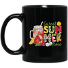 Sweet Summer Time, Summer Vacation, Fresh Summer Black Mug