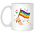 Pride Month, LGBT Gifts, LGBT Flag, Love And Peace White Mug