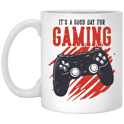 It's Good Day For Gaming, Retro Gaming, Play Station White Mug