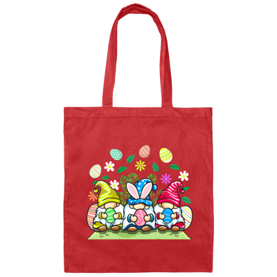 Cute Easter, Funny Easter, Easter Gnome Hold Egg, Easter Canvas Tote Bag