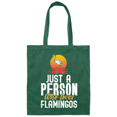 Flamingo Australia Just A Person Who Loves Flamingos Gift Canvas Tote Bag