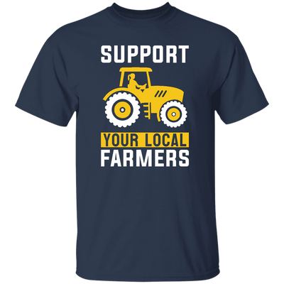 Support Your Local Farmers, Trucktor Retro, Retro Farming Unisex T-Shirt