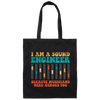 Retro Sound Engineer Because Musicians Need Heroes Too Canvas Tote Bag