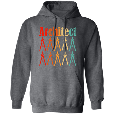 Architecture Student, Architect Compass Retro, Love Math, Love Compass Pullover Hoodie