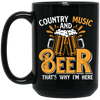 Country Music And Beer, Craft Beer, Best Beer Ever Black Mug