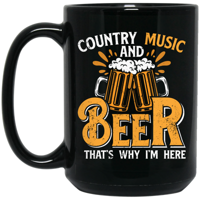 Country Music And Beer, Craft Beer, Best Beer Ever Black Mug