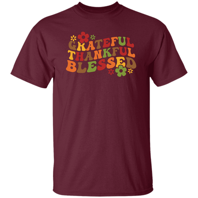 Grateful, Thankful, Blessed, Thanksgiving, Fall Season Unisex T-Shirt