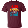 Jesus Christ Anchor Of My Soul, Retro Jesus, Christian Unisex T-Shirt