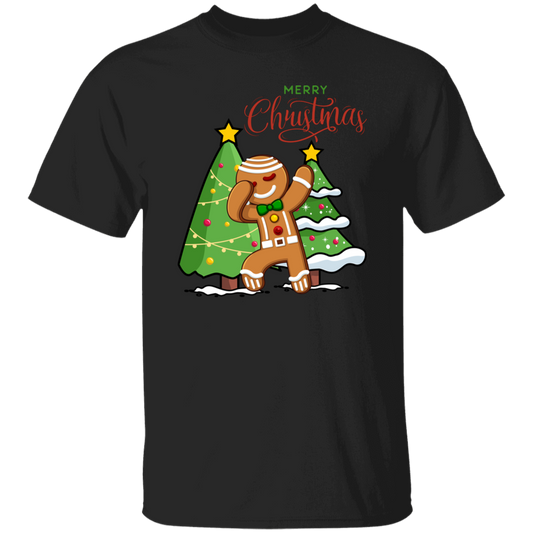 Funny Gingerbread, Dabbing Gingerbread, Funny Christmas, Merry Christmas, Trendy Christmas Unisex T-Shirt