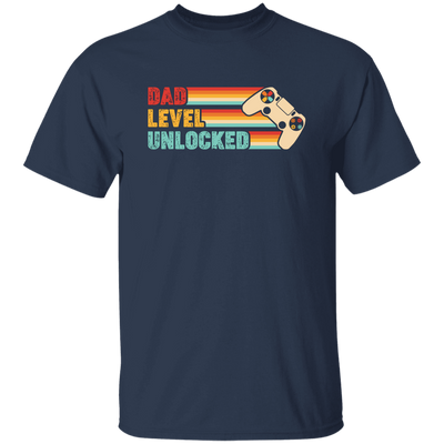 Dad Level Unlocked, Retro Dad Gifts, Video Games Player, Father's Day Gifts Unisex T-Shirt