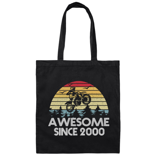 Motocross Birthday Gift Idea, 2020 Birhtday Years Canvas Tote Bag