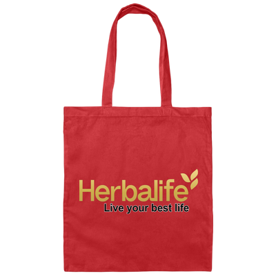 Herbalife New Logo Gold Canvas Tote Bag