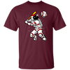 Astronaut Play Baseball In Spaces, Love Baseball, Sporty Astronaut Unisex T-Shirt