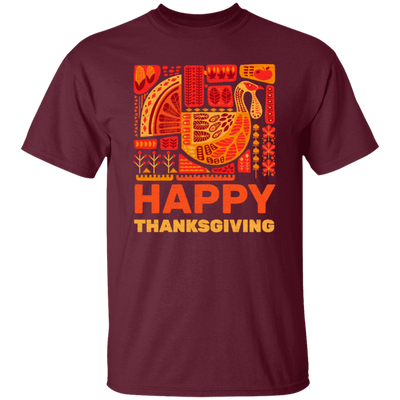 Give Thanks, Happy Thanksgiving Day, Love Thanksgiving, Best Retro Unisex T-Shirt