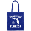 Gainesville, Florida, EST 1854, Florida Silhouette, American State Canvas Tote Bag
