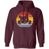 Black Cat Lover Gift, Kawaii Cat Retro Style, Best Cat Ever, Love Cat Pullover Hoodie