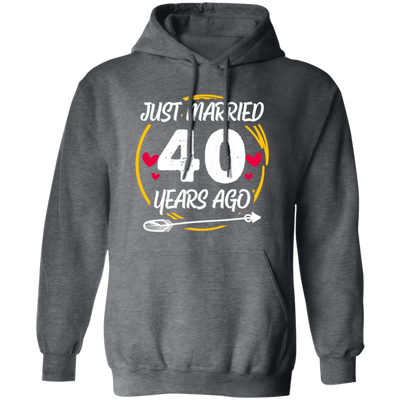 Anniversary Gift, 40th Anniversary, 40 Years Wedding, Anniversary Gift Pullover Hoodie