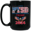 I Have PTSD, Pretty Tired Of Stupid Democrats, Trump 2024 Black Mug