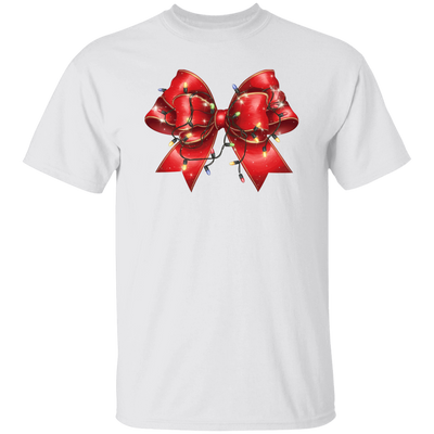 Red Bow, Christmas Light, Love Xmas, Bling Christmas Christmas Unisex T-Shirt