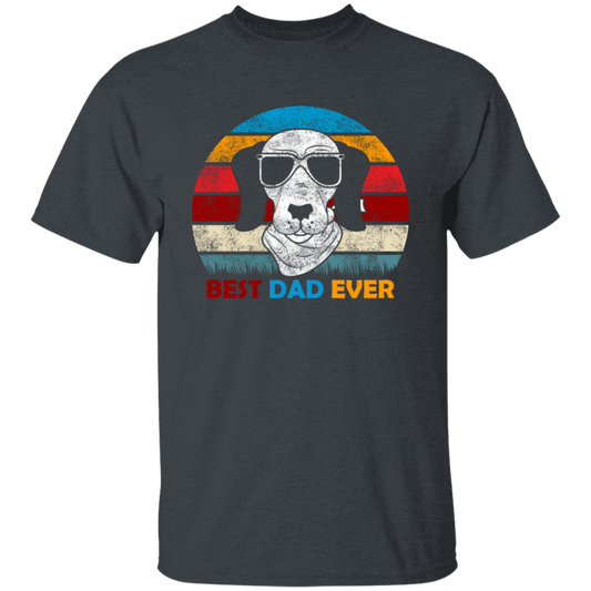 Funny Dog Gift, Retro Sunrise, Retro Tone, Dog Dad Lover Gift Unisex T-Shirt