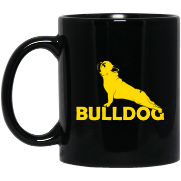 French Bulldog Do Yoga, Best Of Bulldog, Love Yoga, Best Yoga Gift Black Mug