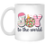 Joy To The World, Disco Ball, Tis The Season, Disco Verse White Mug