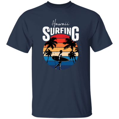 Hawaii Surfing, Retro Beach, Surfing Beach Vintage Unisex T-Shirt