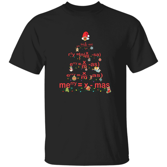 Merry Xmas, Merry Christ-math, Christmas Tree Unisex T-Shirt