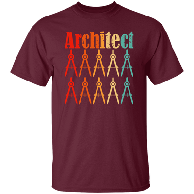 Architecture Student, Architect Compass Retro, Love Math, Love Compass Unisex T-Shirt