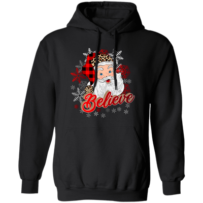 I Believe In You, Christmas Snowflake, Santa Claus, Merry Christmas, Trendy Christmas Pullover Hoodie