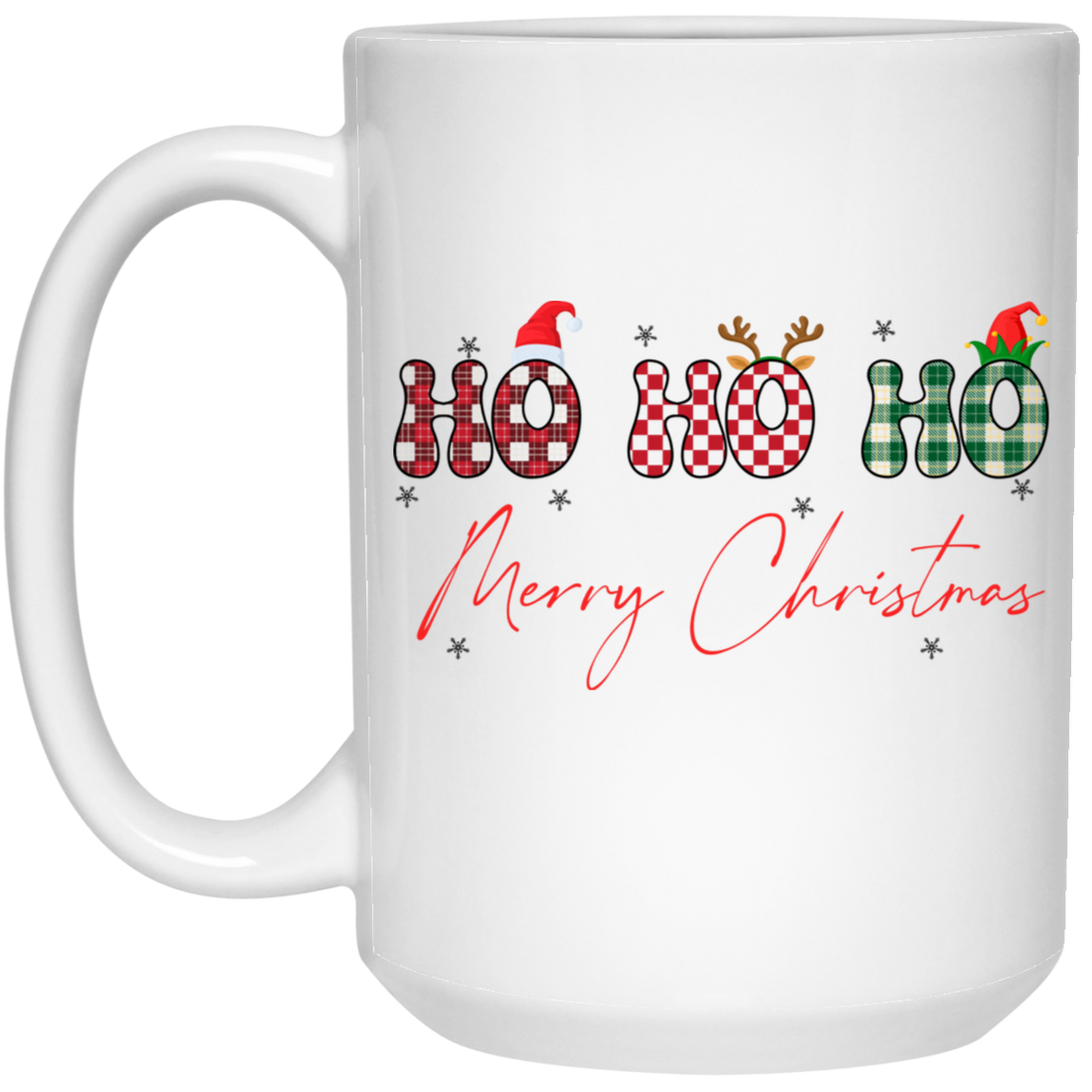 Ho Ho Ho, Merry Christmas, My Retro Christmas White Mug