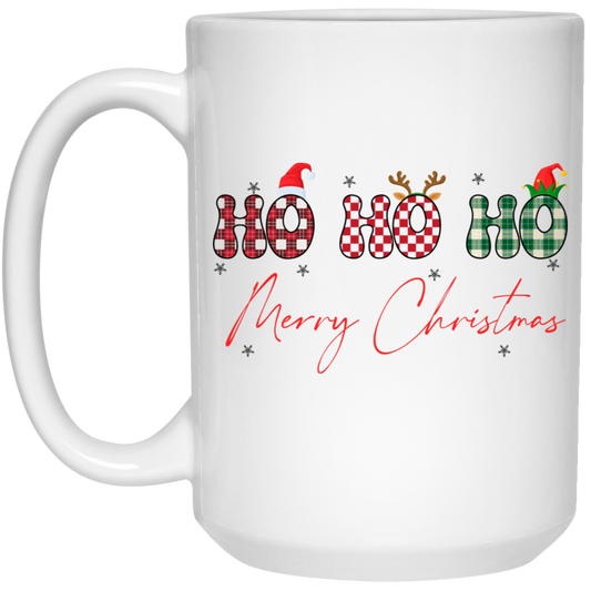 Ho Ho Ho, Merry Christmas, My Retro Christmas White Mug