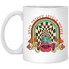 Stay Trippy Little Hippie, Groovy Hippie, Mushroom White Mug